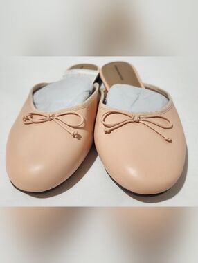 Amazon Essentials Beige Women’s Ballerina Mule Slip-On Flats Size 10